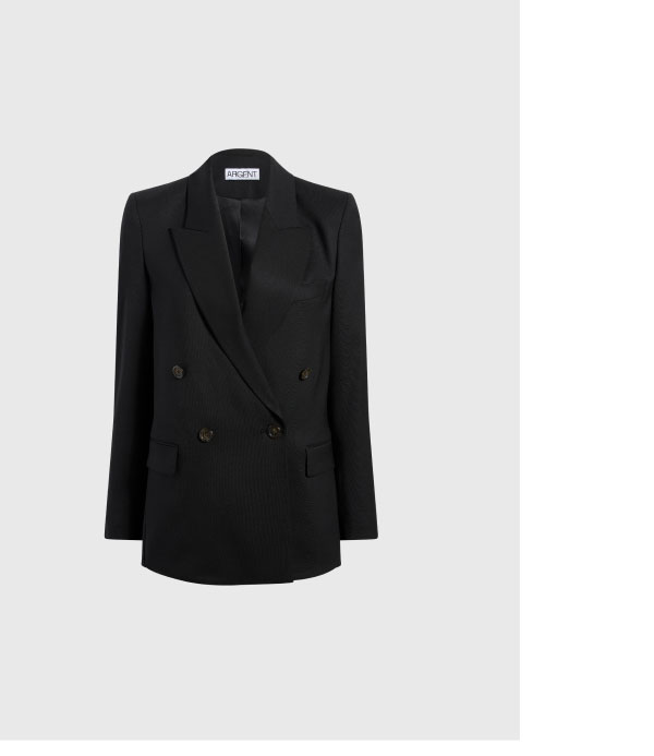 Peak Lapel Blazer in Seasonless Wool Peak Lapel Blazer in Seasonless Wool