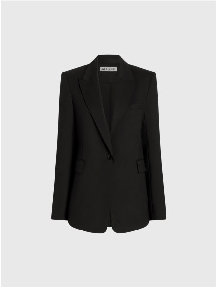 Single Button Blazer in Seasonless Wool