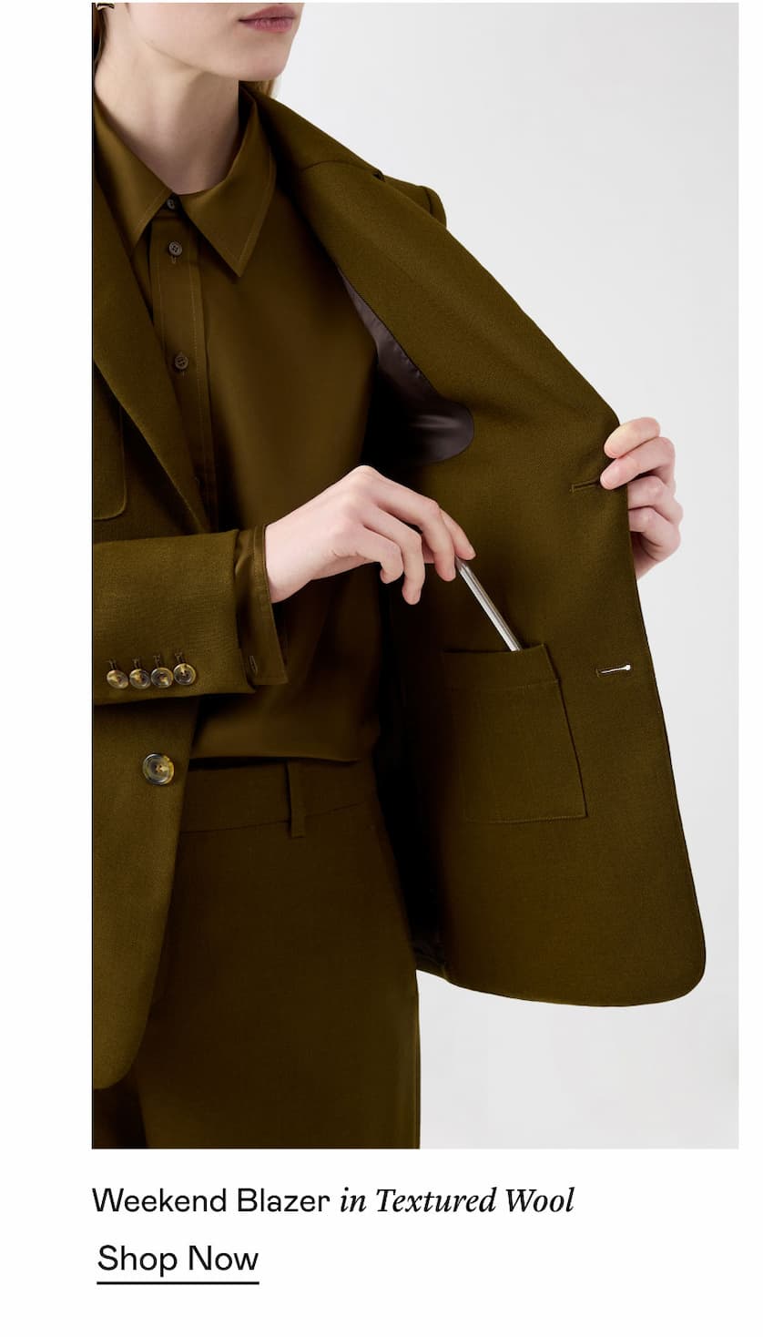 Weekend Blazer in Textured Wool