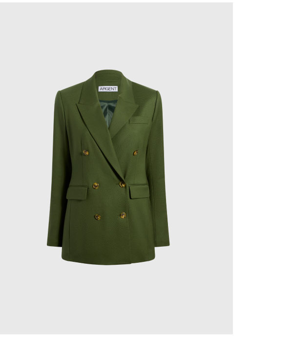Double-Breasted Blazer in Seasonless Wool