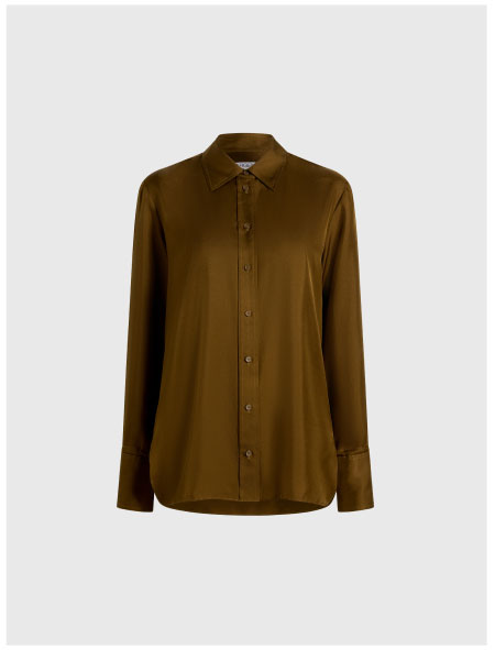 Slim Blouse in Silk Twill