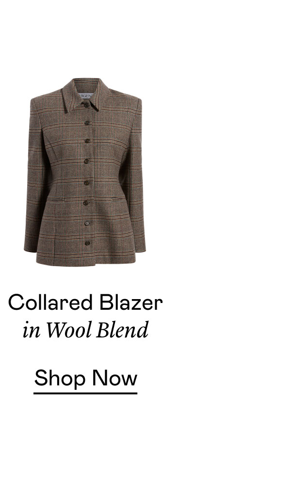 Collared Blazer in Wool Blend Collared Blazer in Wool Blend