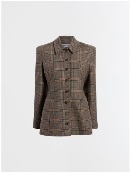 Collared Blazer in Wool Blend Collared Blazer in Wool Blend