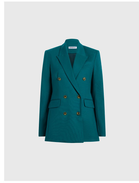 Double-Breasted Blazer in Seasonless Wool