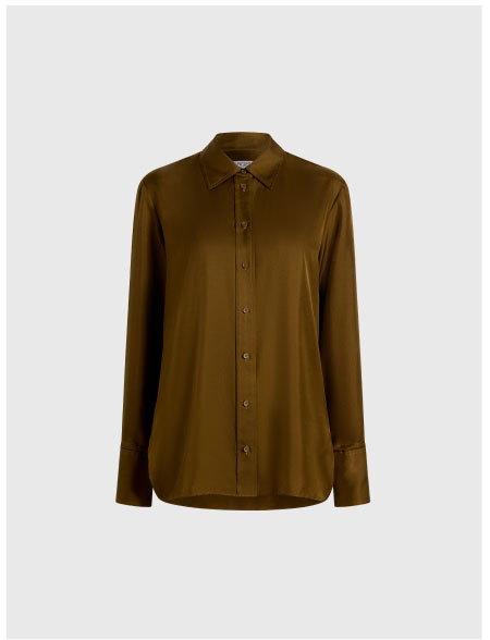 Slim Blouse in Silk Twill
