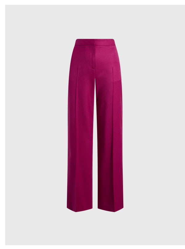 Wide Leg Trouser in Seasonless Wool