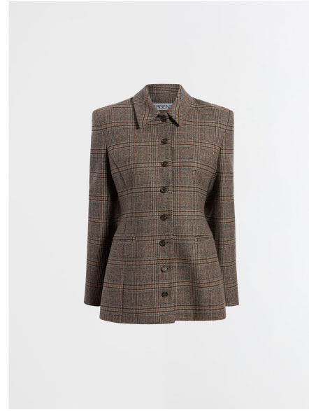Collared Blazer in Wool Blend