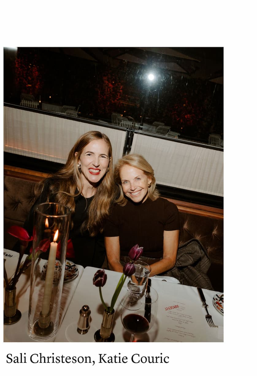 Sali Christeson and Katie Couric Sali Christeson and Katie Couric