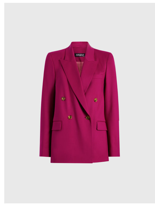 Peak Lapel Blazer in Seasonless Wool