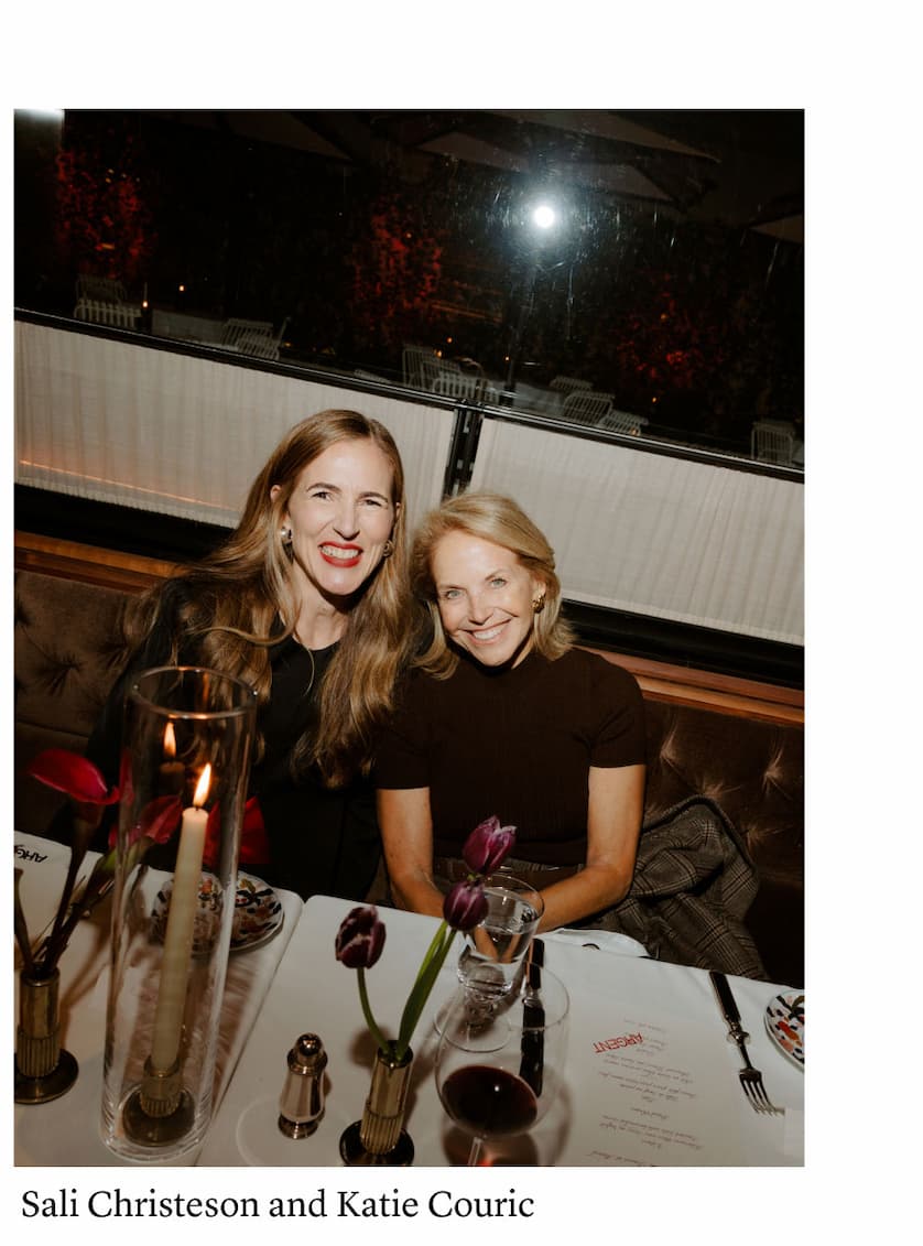  Sali Christeson and Katie Couric 