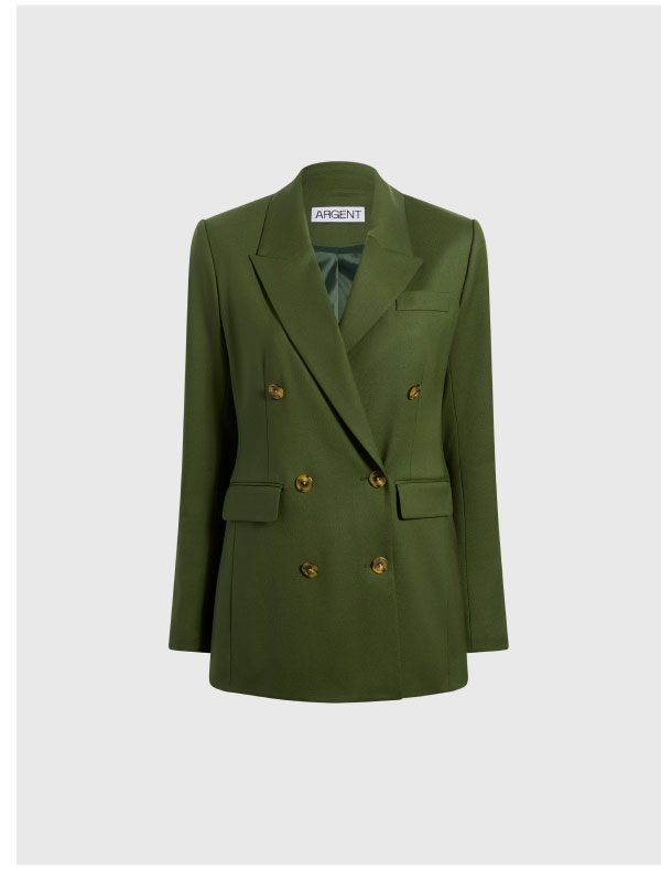 Double-Breasted Blazer in Seasonless Wool