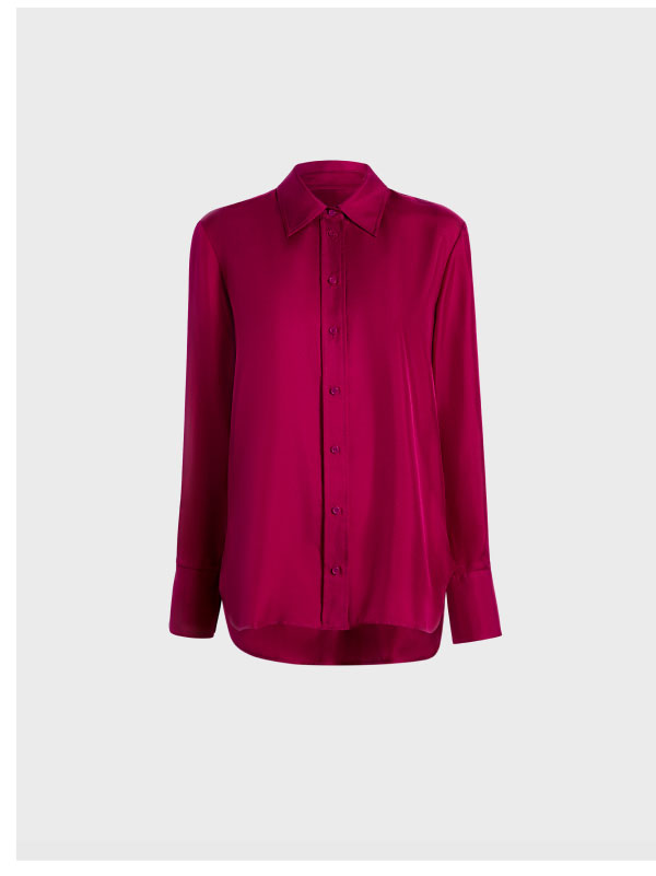 Slim Blouse in Silk Twill