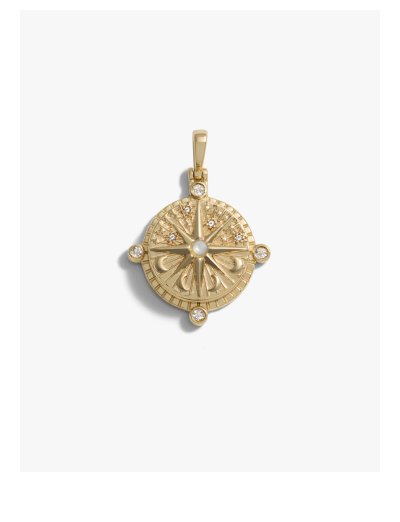 Compass Locket, gold