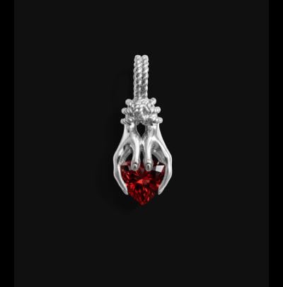 Hands of Fate Gemstone Charm