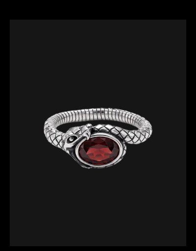 Ouroboros Gemstone Ring