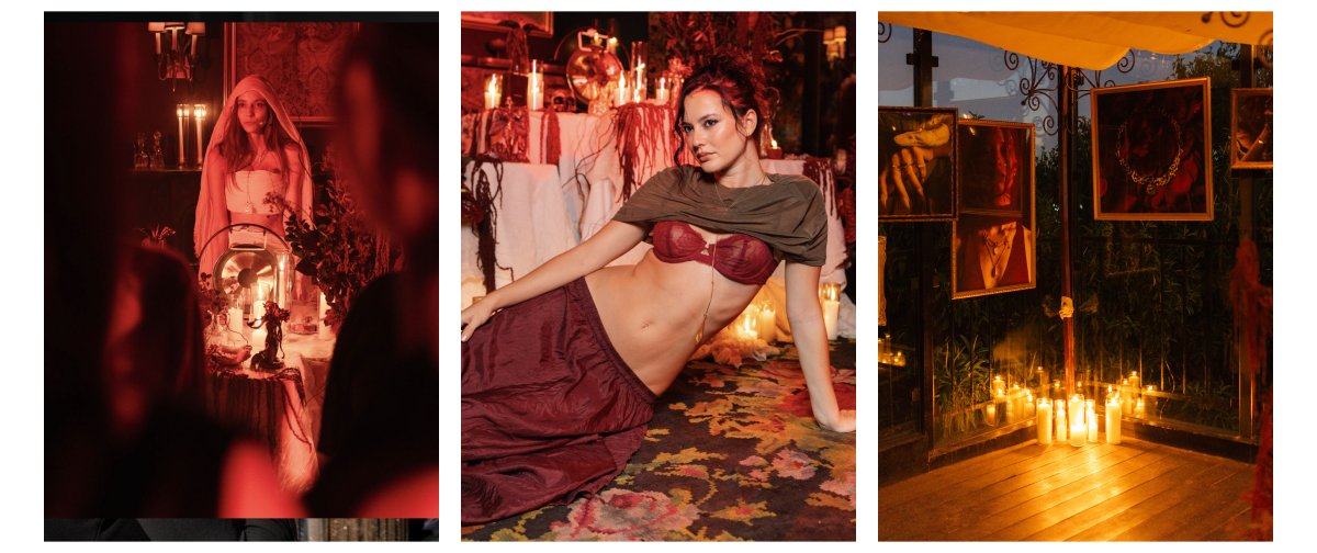 Candlelit moments from the Awe seance