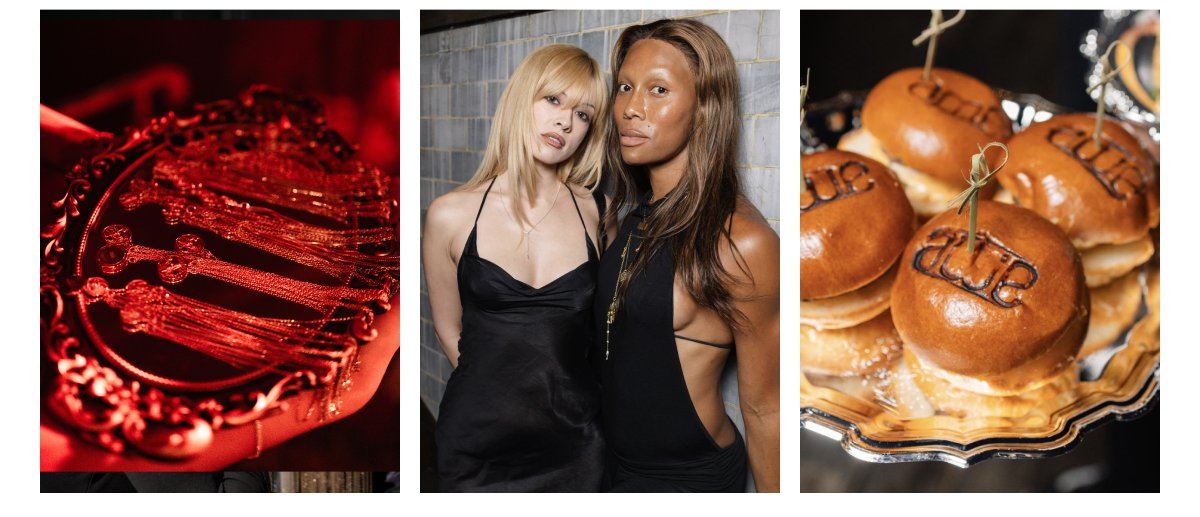 Guests and Awe-branded treats at the seance