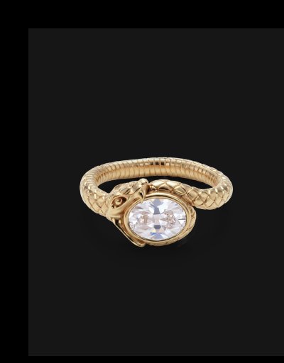Ouroboros Gemstone Ring