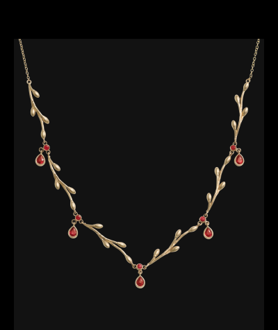 Ruby Vine Necklace