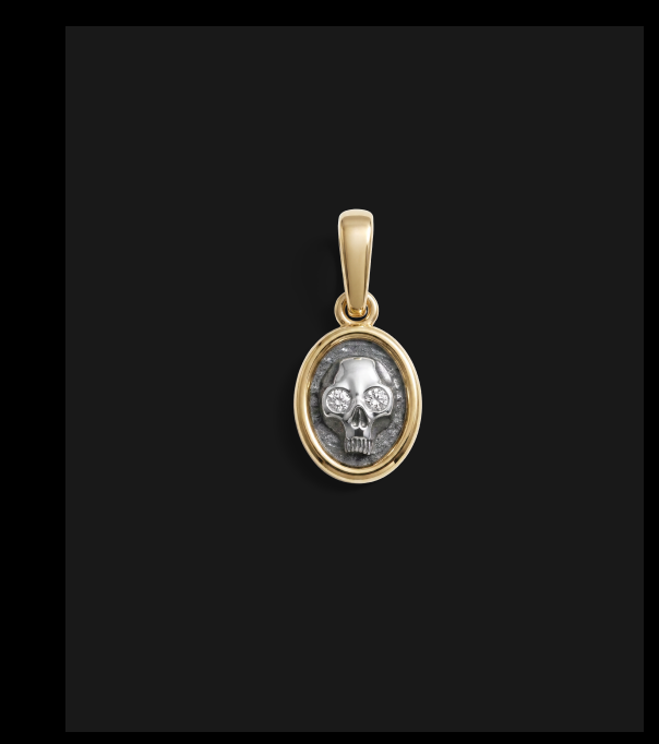 Memento Mori Two-Toned Charm