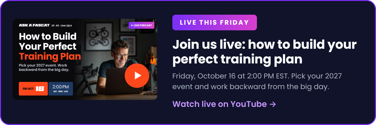 Graphic promoting the live YouTube episode 