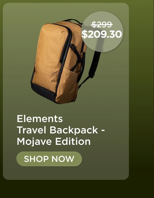 Elements Travel Backpack | SHOP NOW