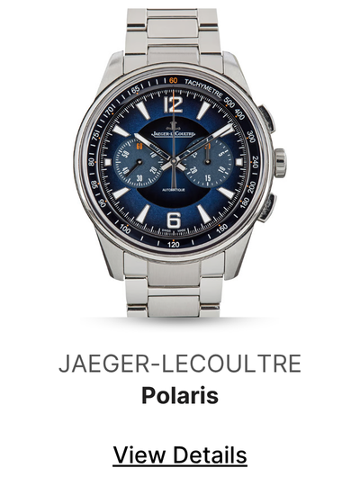 Pre-Owned Jaeger-LeCoultre Polaris Chronograph Ref Q9028181 Blue Dial