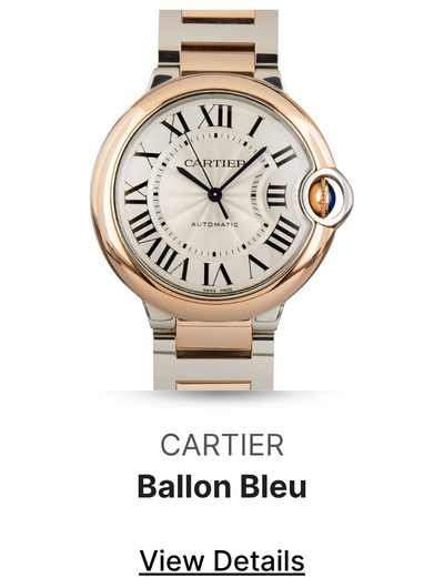 Pre-Owned Ballon Bleu de Cartier Ref W2BB0033 Silver Roman Dial