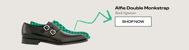 Alfie Double MonkstrapBlack Signature SHOP NOW 