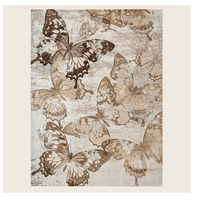 Aurora Contemporary Silk Wool Blend Rug