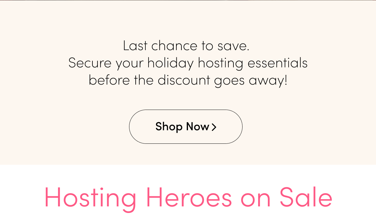 Hosting Heroes on Sale