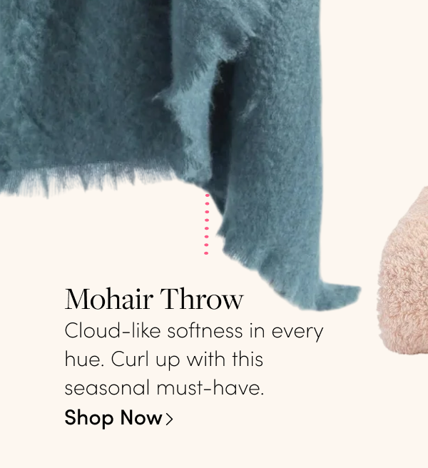 abcDNA Mohair Throw