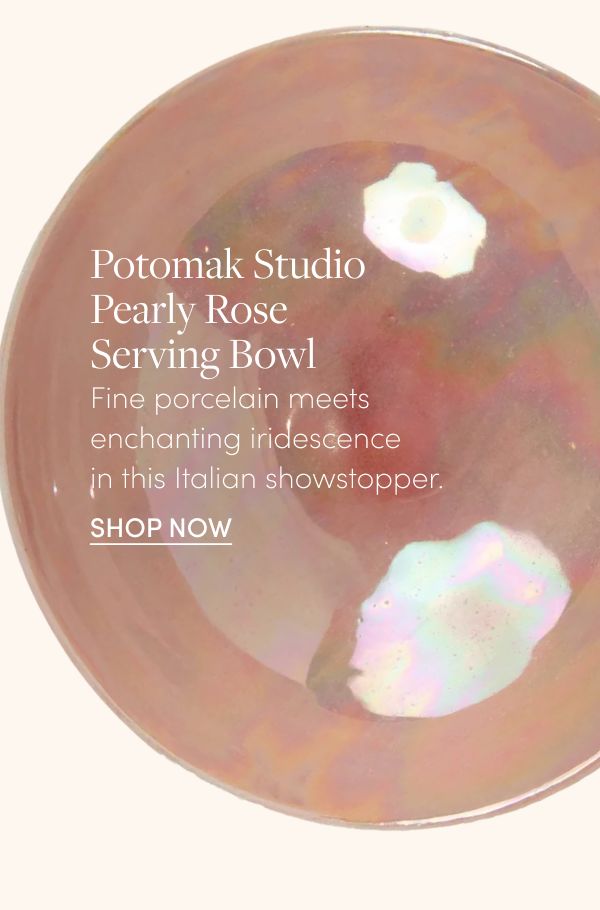 Pearly Rose Serving Bowl