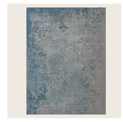 Aurora Transitional Silk Wool Blend Rug - Sky