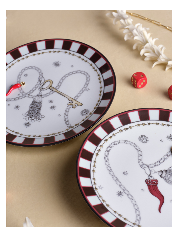 Fortunae Small Plates, Set of 2