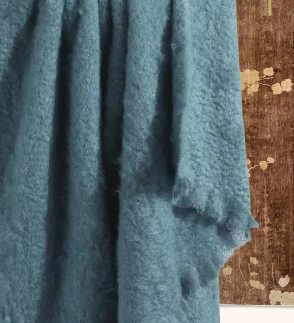 abcDNA Mohair Throw