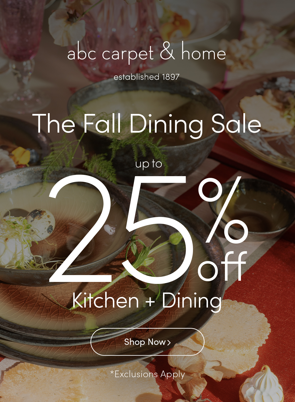 Shop Up to 25% Off Dining