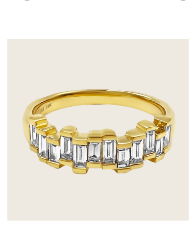 Dorian Webb 18K Baguette Diamond Band