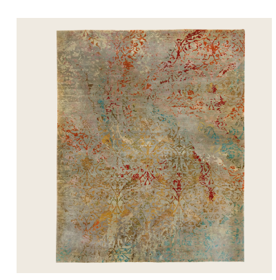 Multicolored Aurora Transitional Wool Rug - 8'2" x 9'10"