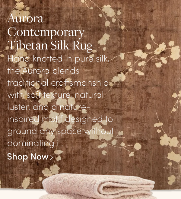 Aurora Contemporary Tibetan Silk Rug
