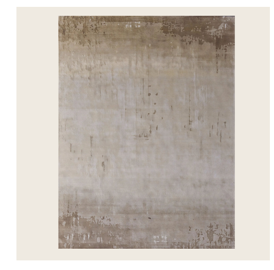 Brown Aurora Contemporary Tibetan Wool Silk Blend Rug - 9' x 12'