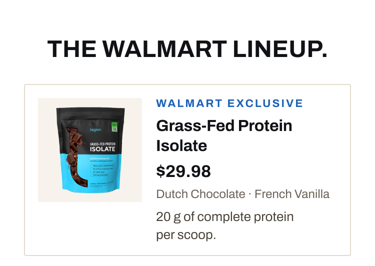 Grass-Fed Protein Isolate. $29.98. Shop online at Walmart.