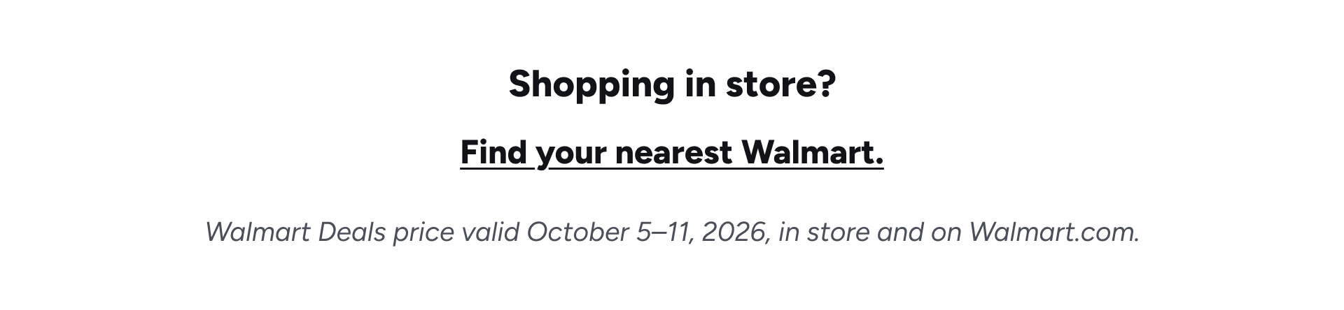 Shopping in store?