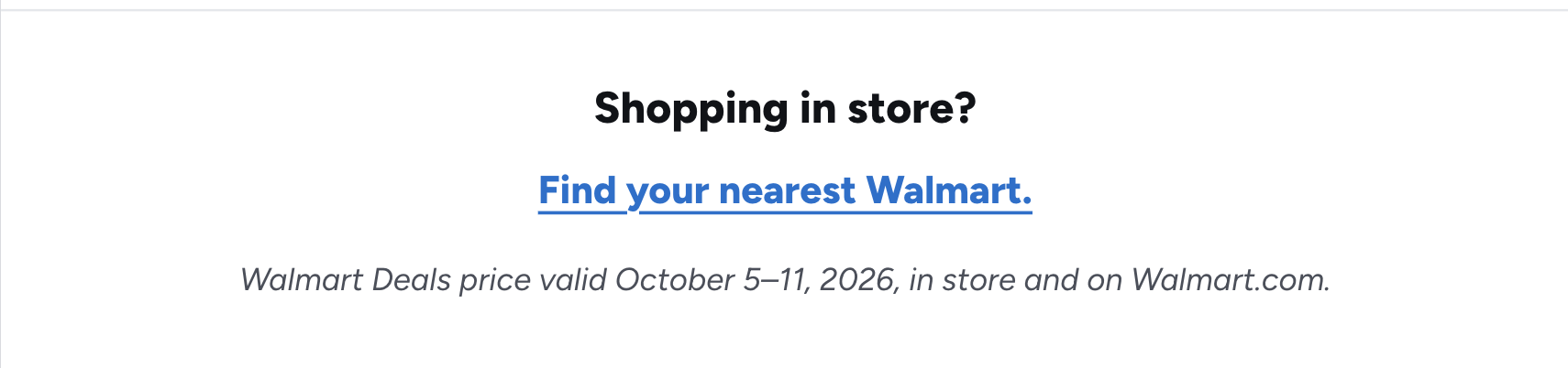 Shopping in store?