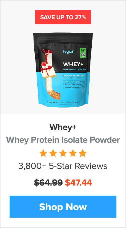 Save up to 27% on Whey+