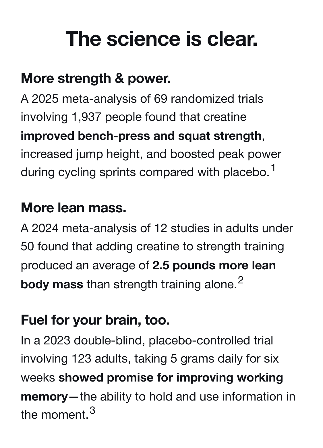 The science is clear.