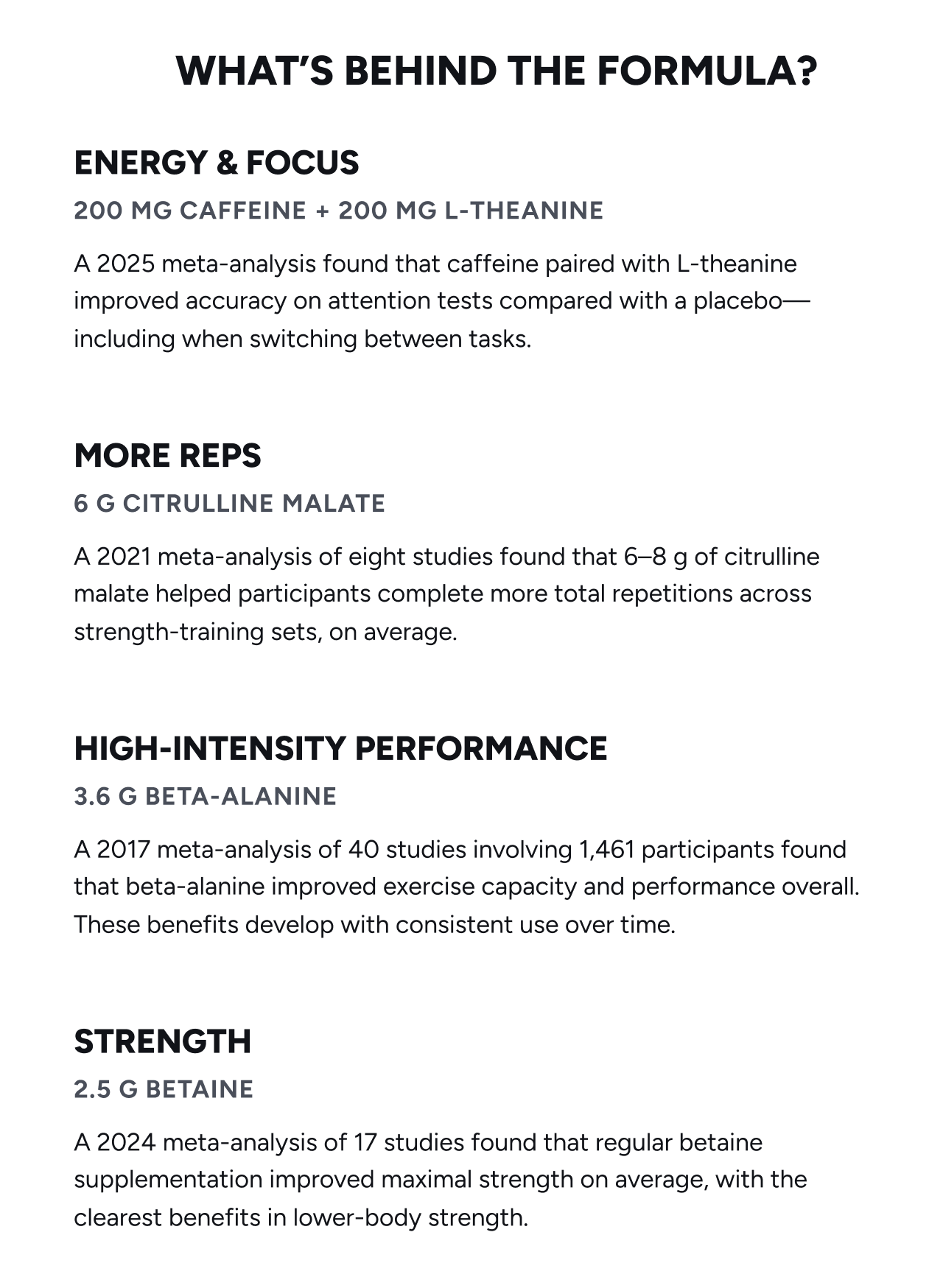 What's behind the formula?