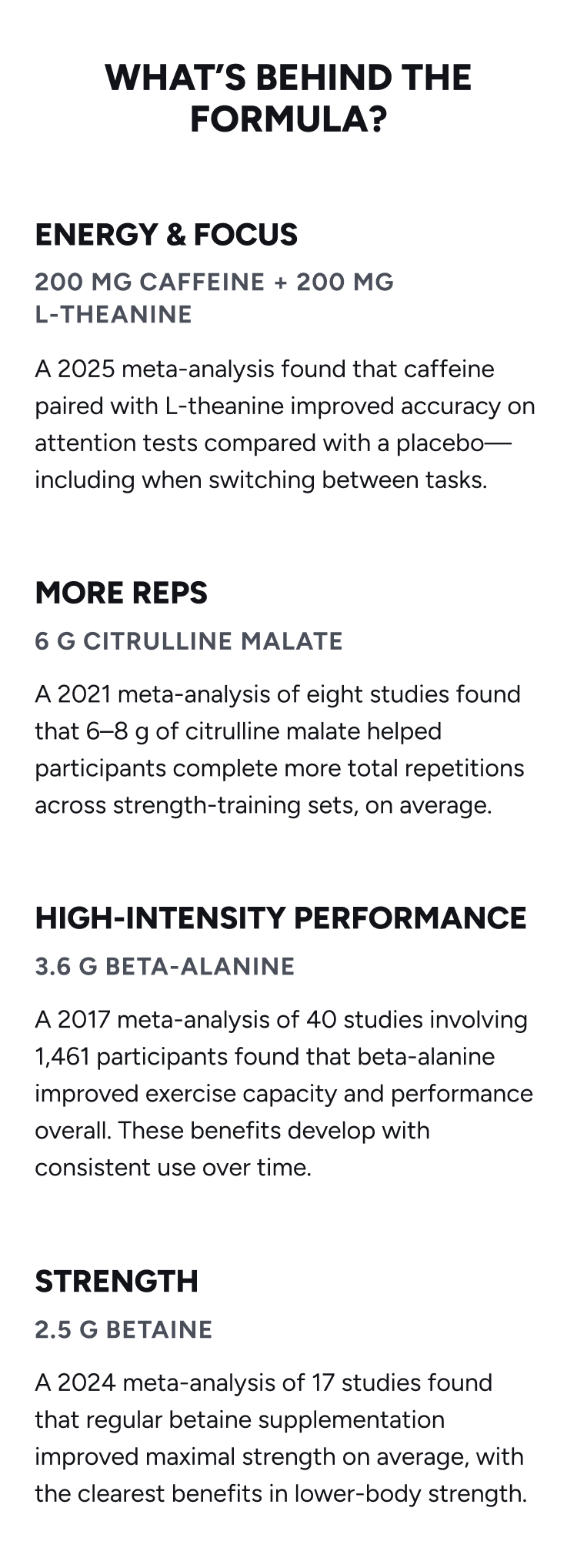 What's behind the formula?