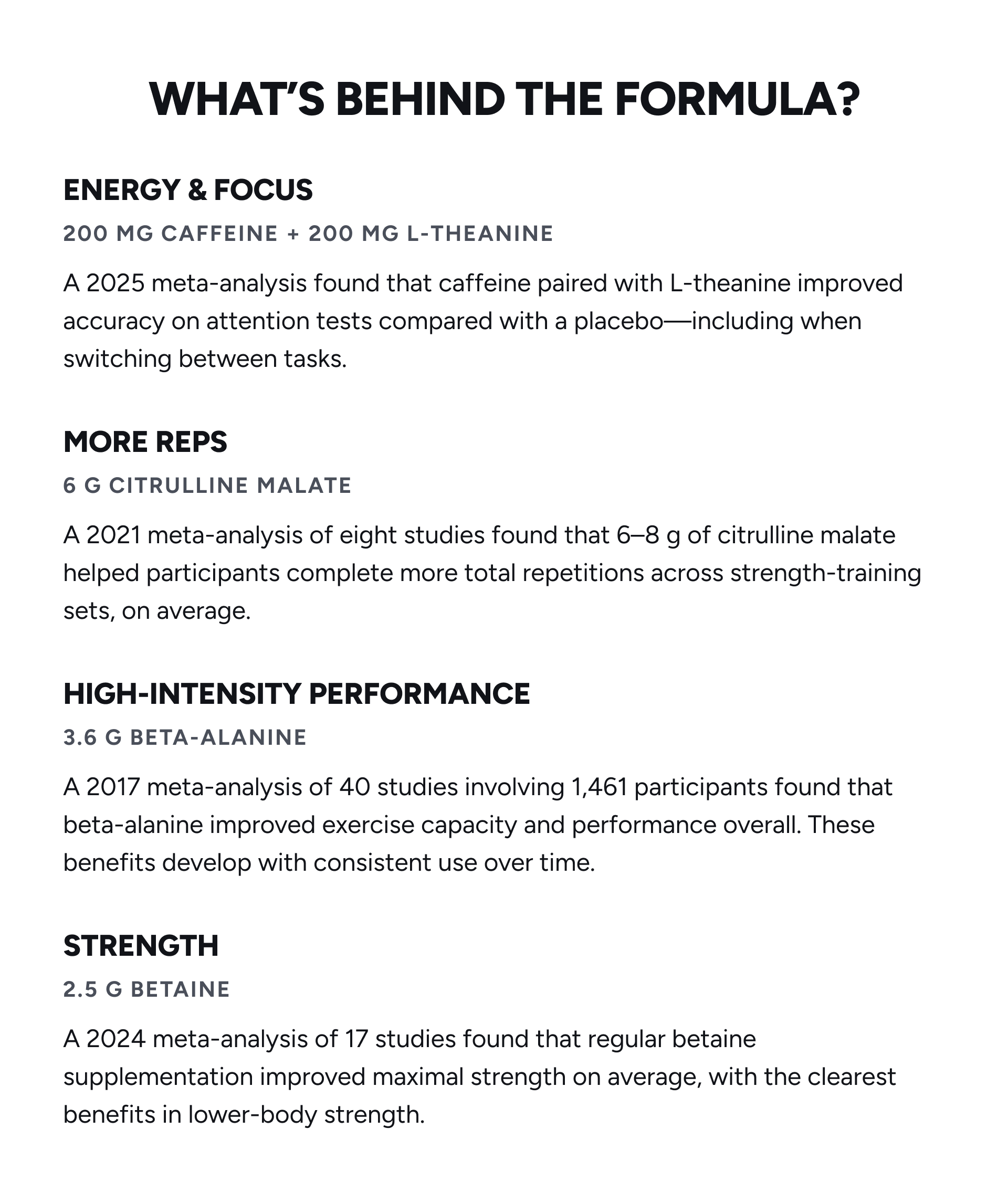 What's behind the formula?