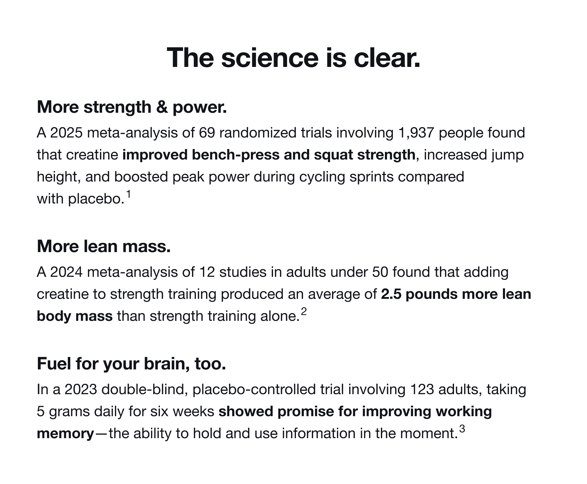 The science is clear.